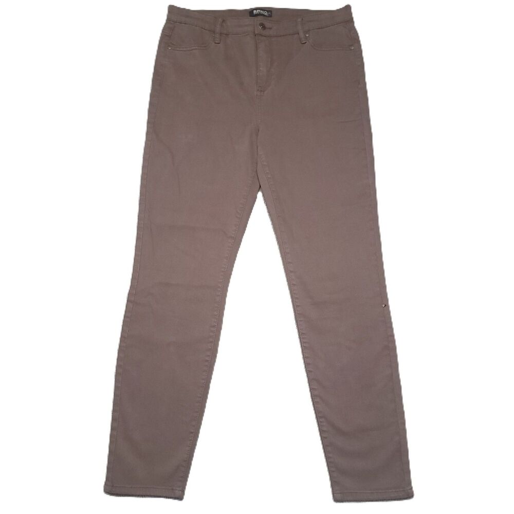 Buffalo David Bitton Hanna High Rise Soft Stretch Skinny Jeans Women 12/32 Brown